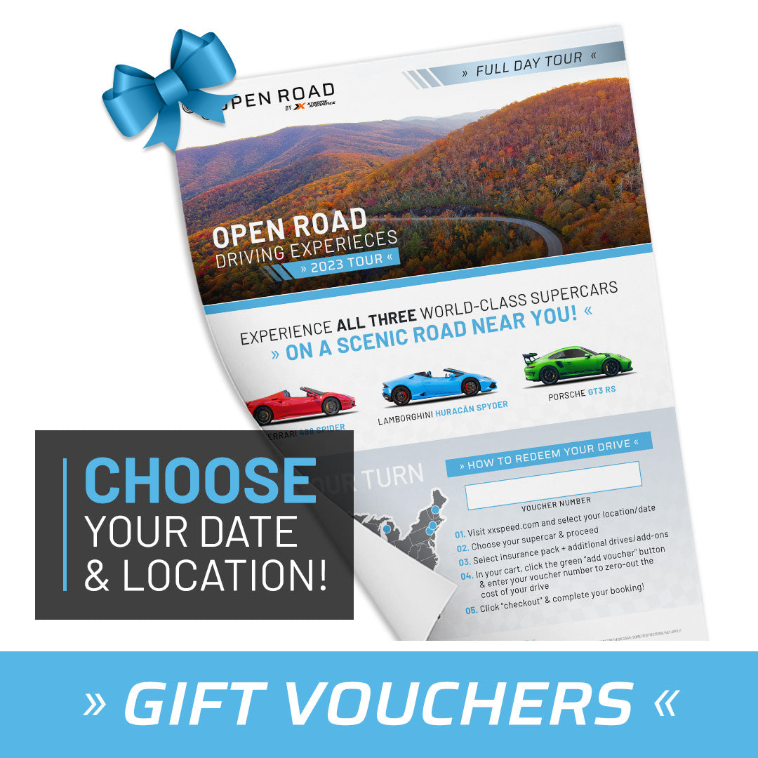 OPEN ROAD: Supercar Driving Tours Gift Vouchers – Xtreme Xperience