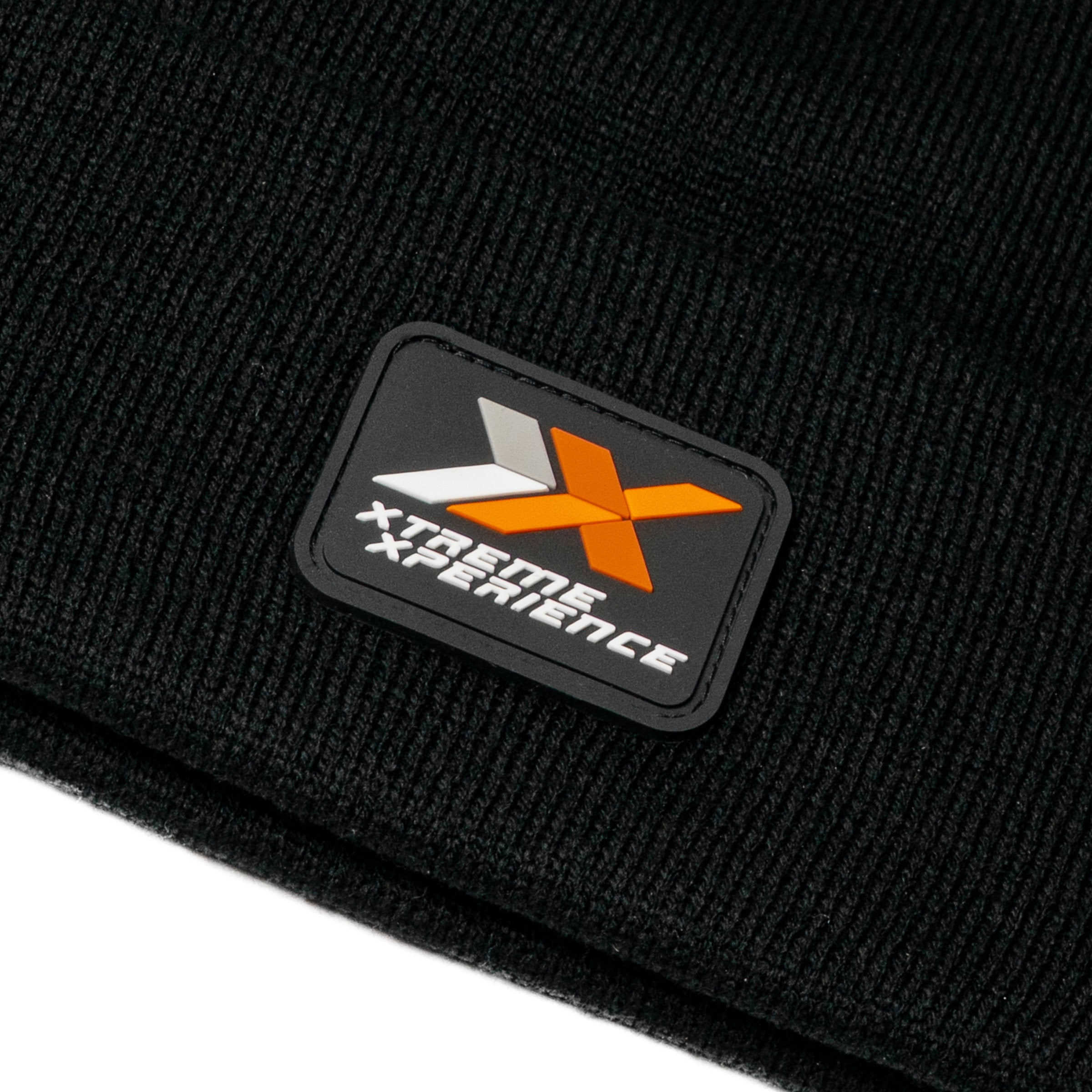 Knit Beanie with XX Rubber Patch