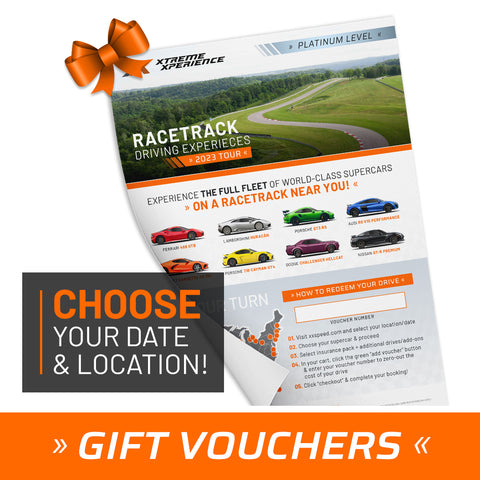 Supercar Track Xperience Gift Vouchers